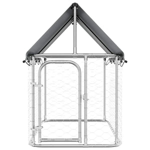 vidaXL Outdoor Dog Kennel with Roof 200x100x150 cm