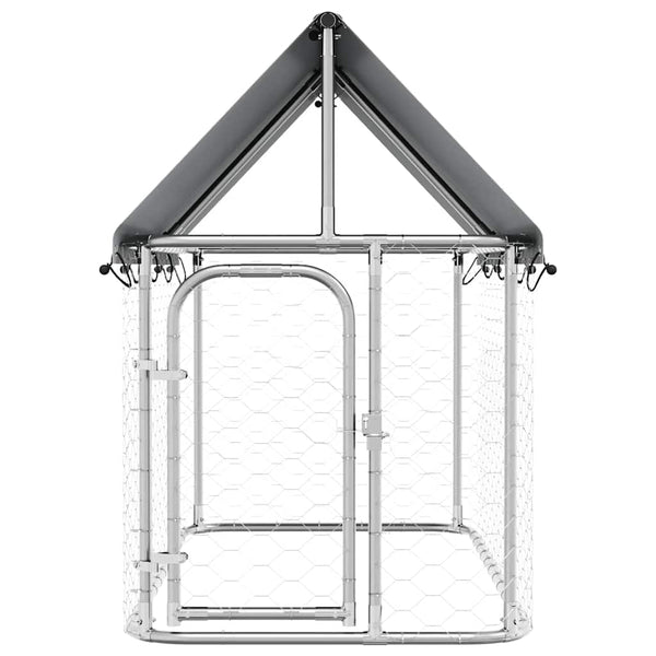 vidaXL Outdoor Dog Kennel with Roof 200x100x150 cm