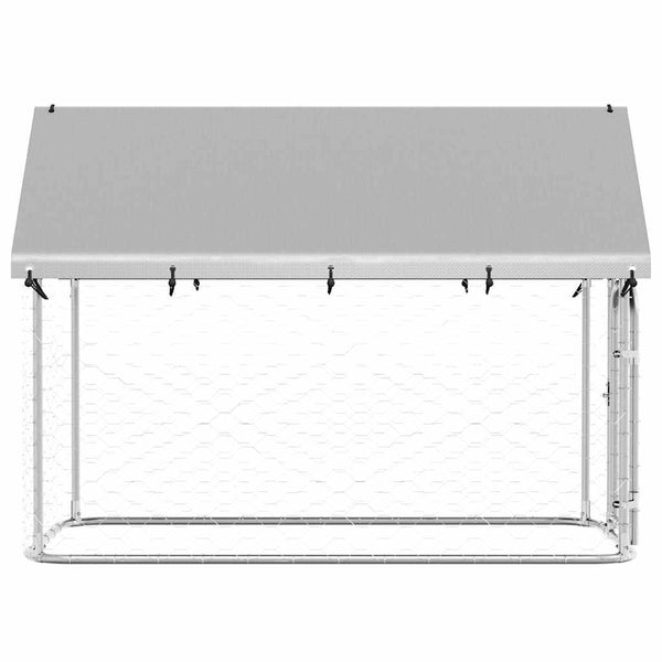 vidaXL Outdoor Dog Kennel with Roof 200x100x150 cm