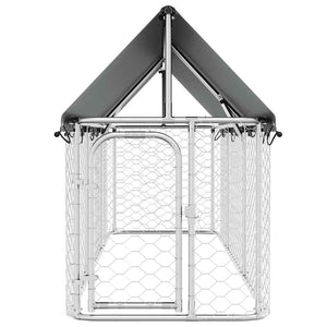 vidaXL Outdoor Dog Kennel with Roof 400x100x150 cm