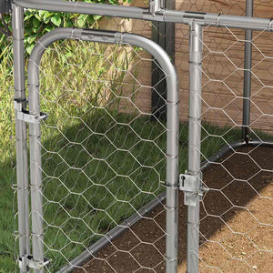 vidaXL Outdoor Dog Kennel with Roof 200x200x150 cm