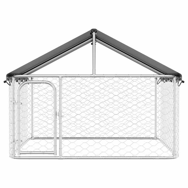 vidaXL Outdoor Dog Kennel with Roof 200x200x150 cm