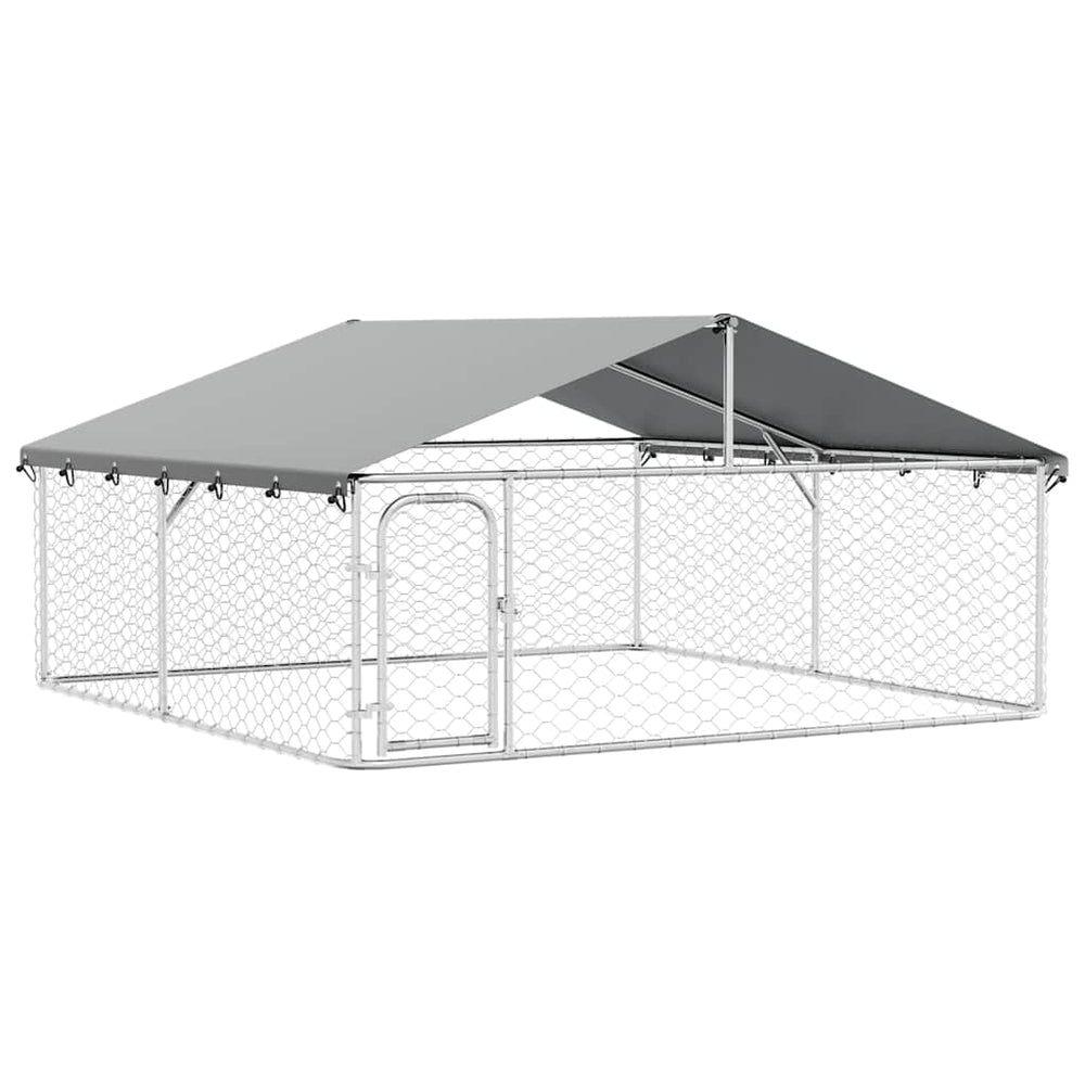 vidaXL Outdoor Dog Kennel with Roof 300x300x150 cm