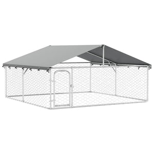 vidaXL Outdoor Dog Kennel with Roof 300x300x150 cm