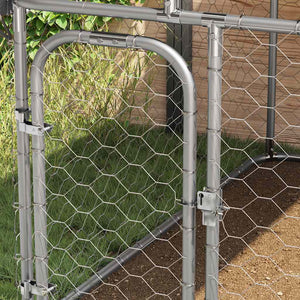 vidaXL Outdoor Dog Kennel with Roof 300x300x150 cm