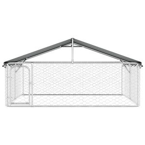 vidaXL Outdoor Dog Kennel with Roof 300x300x150 cm