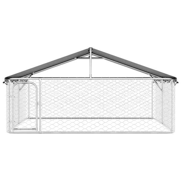 vidaXL Outdoor Dog Kennel with Roof 300x300x150 cm
