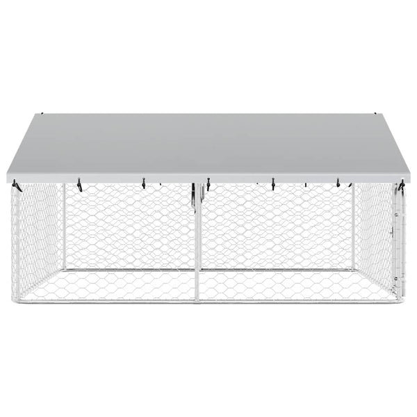 vidaXL Outdoor Dog Kennel with Roof 300x300x150 cm