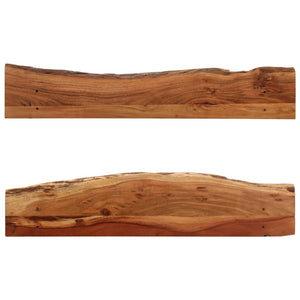vidaXL Wall Shelves 2 pcs. 110x20x18 cm Solid Acacia Wood