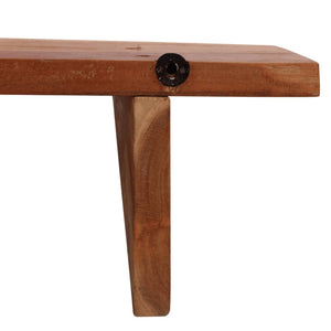 vidaXL Wall Shelves 2 pcs. 110x20x18 cm Solid Acacia Wood