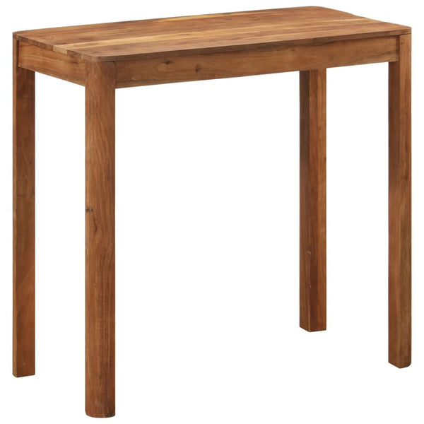 vidaXL Bar Table Solid Acacia Wood Honey Finish 110x55x106 cm