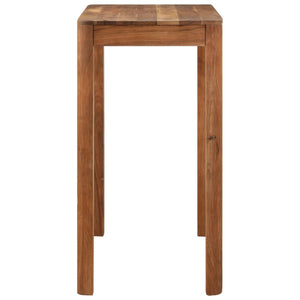 vidaXL Bar Table Solid Acacia Wood Honey Finish 110x55x106 cm