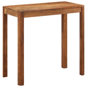 vidaXL Bar Table Solid Acacia Wood Honey Finish 110x55x106 cm