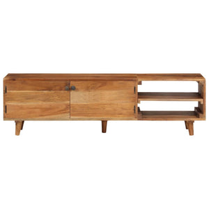 vidaXL TV Cabinet Solid Acacia Wood Honey Finish 140x30x40 cm
