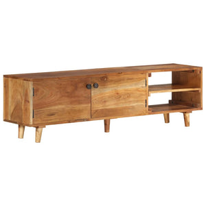 vidaXL TV Cabinet Solid Acacia Wood Honey Finish 140x30x40 cm