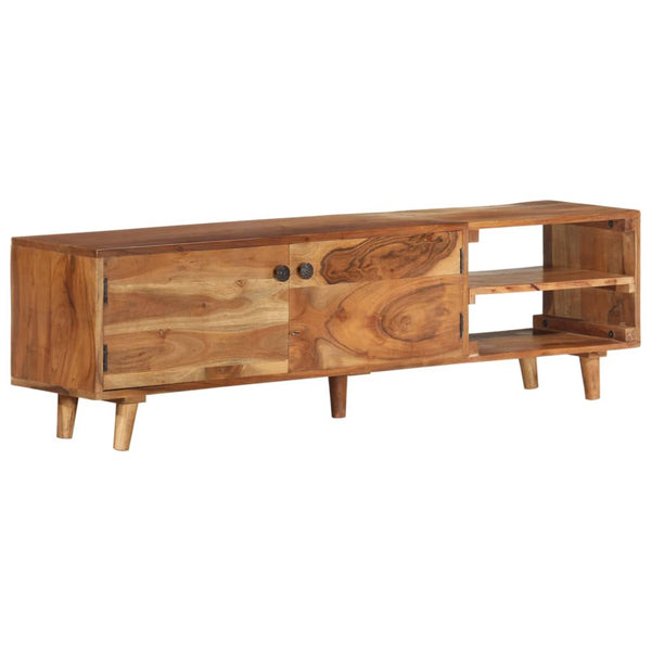 vidaXL TV Cabinet Solid Acacia Wood Honey Finish 140x30x40 cm