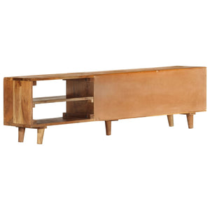 vidaXL TV Cabinet Solid Acacia Wood Honey Finish 140x30x40 cm