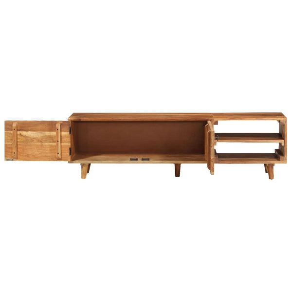 vidaXL TV Cabinet Solid Acacia Wood Honey Finish 140x30x40 cm