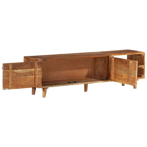 vidaXL TV Cabinet Solid Acacia Wood Honey Finish 140x30x40 cm