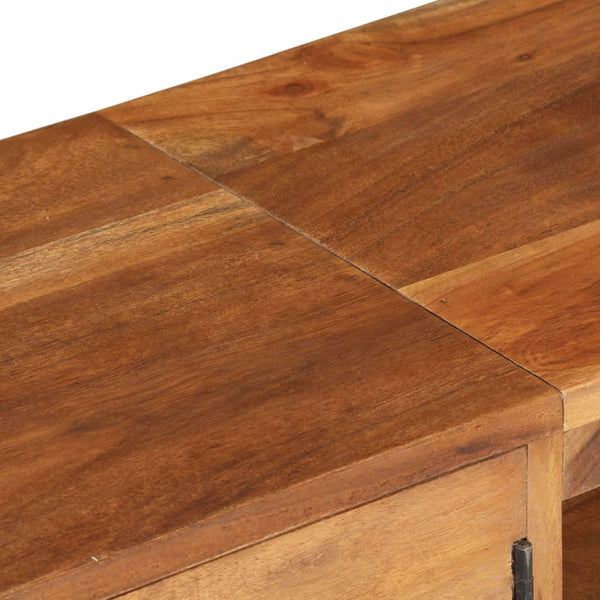 vidaXL TV Cabinet Solid Acacia Wood Honey Finish 140x30x40 cm