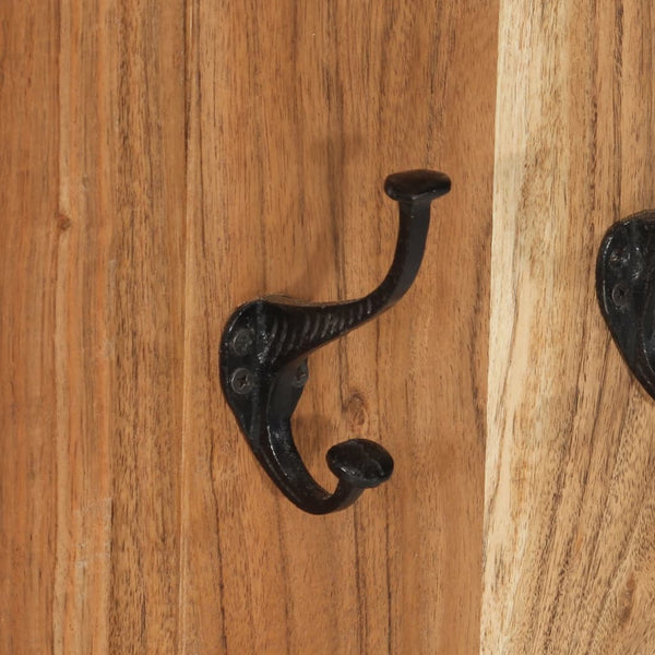 vidaXL Coat Racks 2 pcs. Solid Acacia Wood 38x100 cm