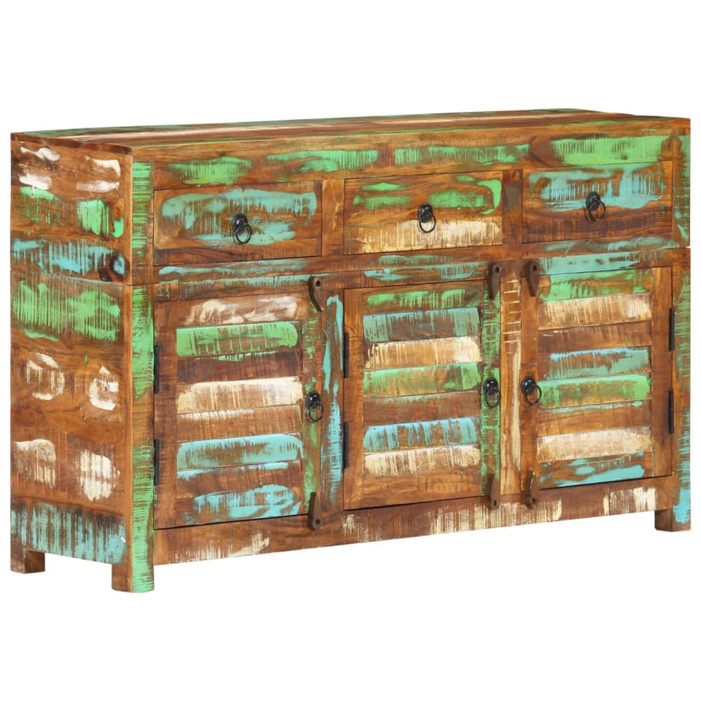 vidaXL Sideboard 110x30x65 cm Solid Reclaimed Wood