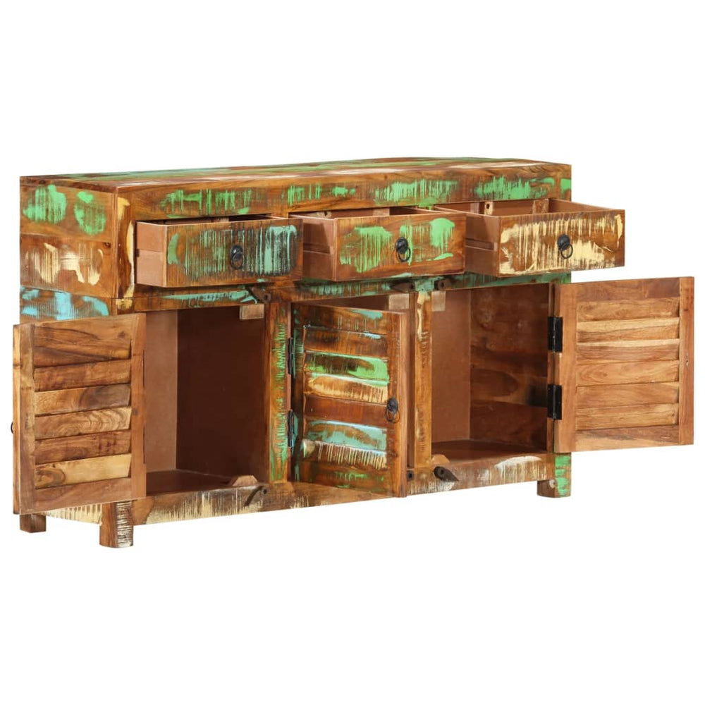 vidaXL Sideboard 110x30x65 cm Solid Reclaimed Wood