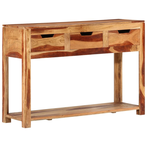 vidaXL Console Table 110x35x75 cm Solid Acacia Wood