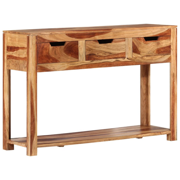 vidaXL Console Table 110x35x75 cm Solid Acacia Wood