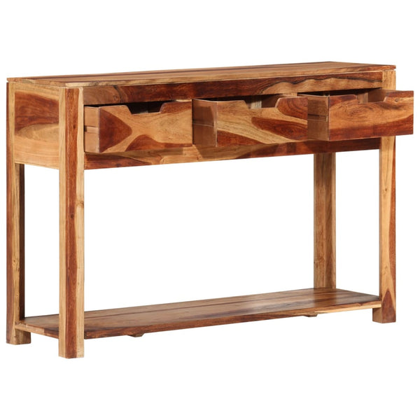 vidaXL Console Table 110x35x75 cm Solid Acacia Wood