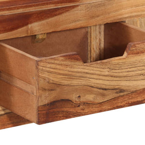 vidaXL Console Table 110x35x75 cm Solid Acacia Wood