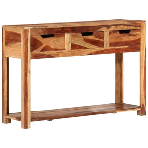 vidaXL Console Table 110x35x75 cm Solid Acacia Wood