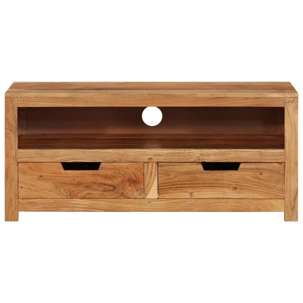vidaXL TV Cabinet 88x35x40 cm Solid Acacia Wood