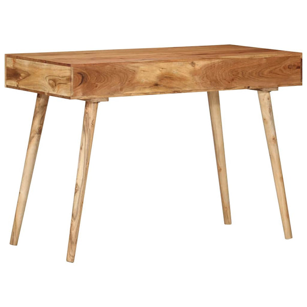 vidaXL Desk 110x50x76 cm Solid Acacia Wood