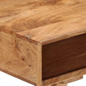 vidaXL Desk 110x50x76 cm Solid Acacia Wood