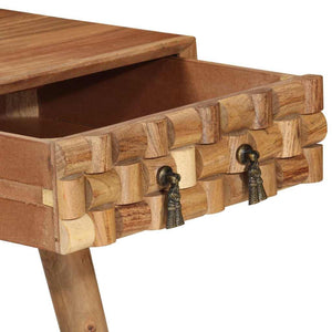 vidaXL Desk 110x50x76 cm Solid Acacia Wood