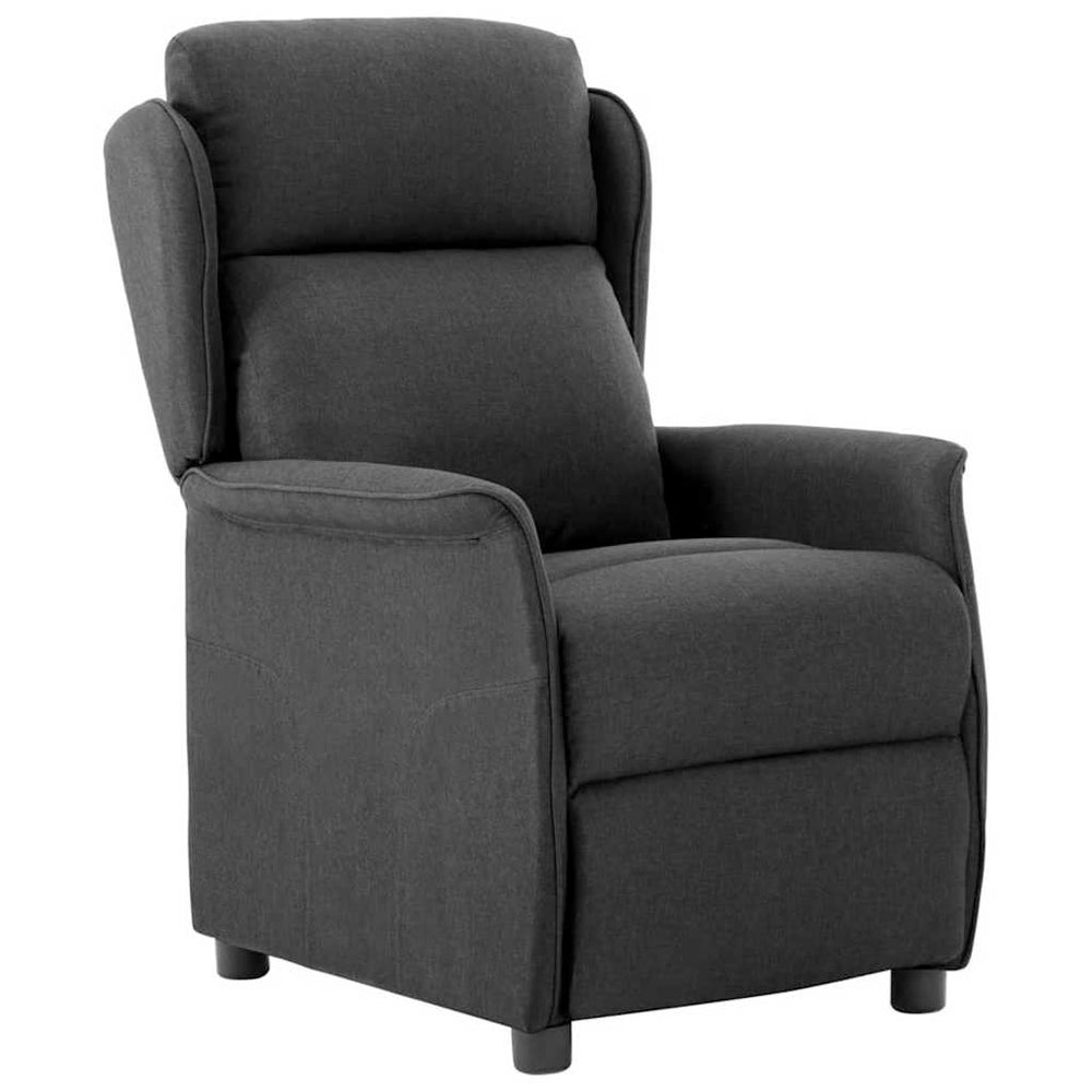 vidaXL Dark Grey Sun Lounger 66.5 x 94 x 101.5 cm Polyester