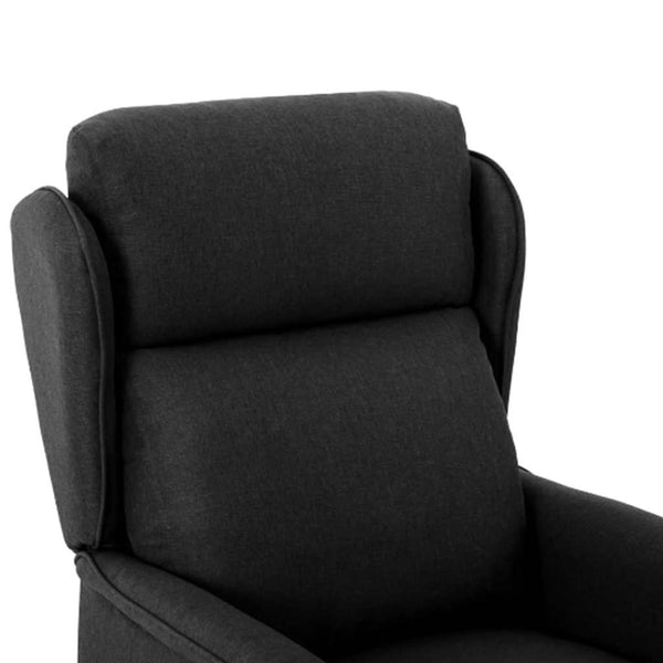 vidaXL Deck Chair Black 66.5 x 94 x 101.5 cm Polyester