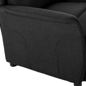 vidaXL Deck Chair Black 66.5 x 94 x 101.5 cm Polyester