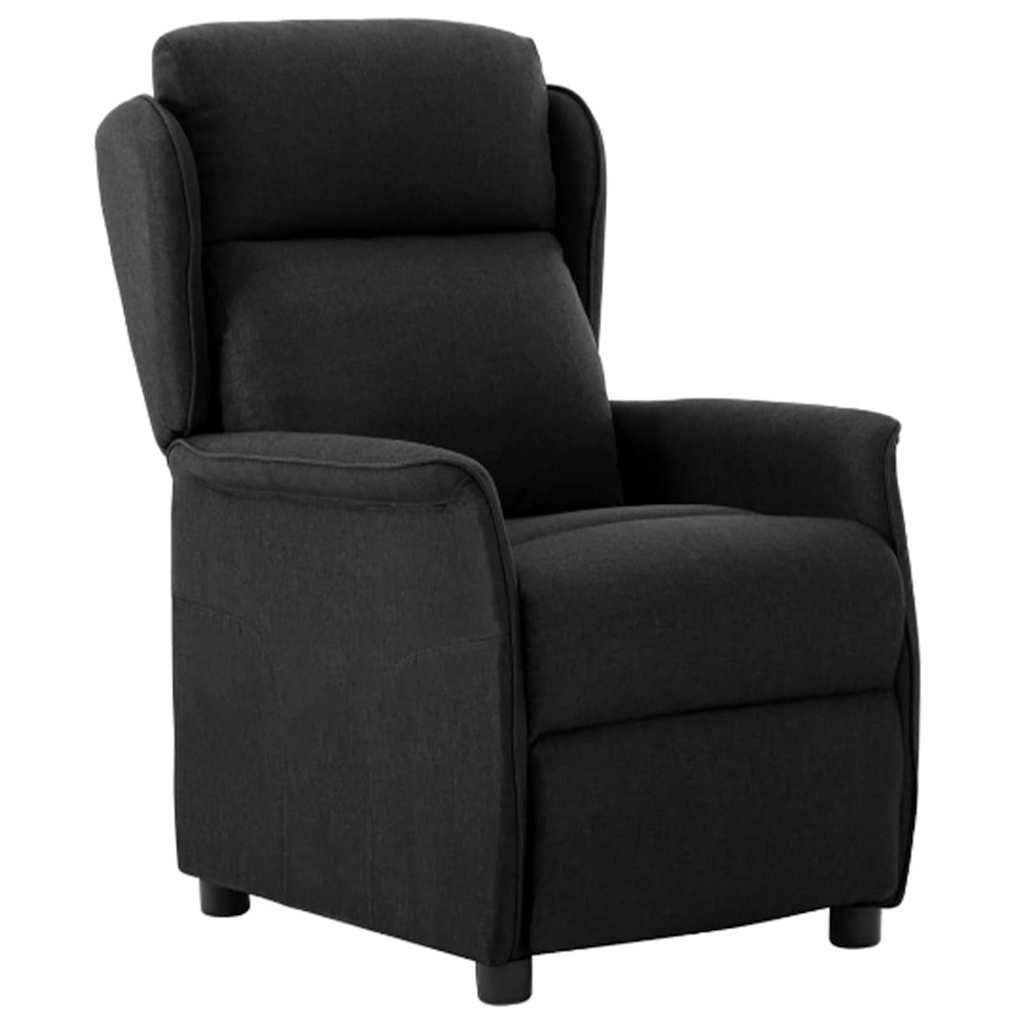 vidaXL Deck Chair Black 66.5 x 94 x 101.5 cm Polyester