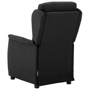 vidaXL Deck Chair Black 66.5 x 94 x 101.5 cm Polyester