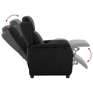 vidaXL Deck Chair Black 66.5 x 94 x 101.5 cm Polyester