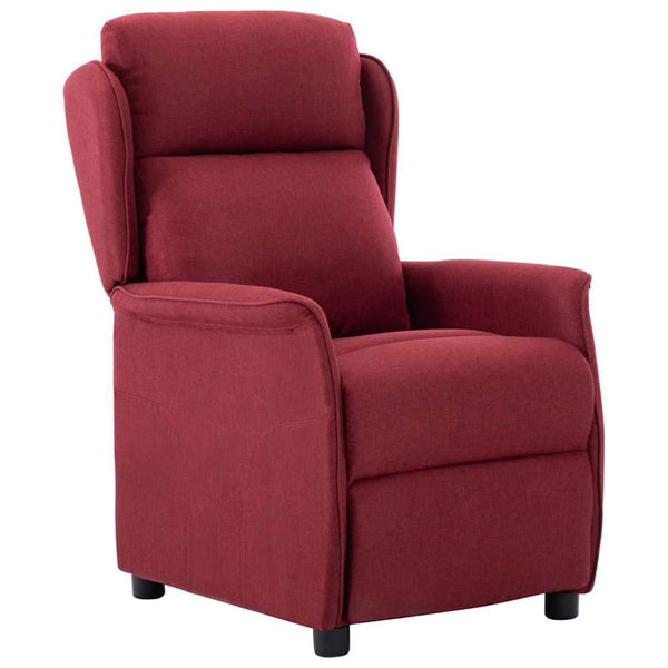 vidaXL Sun Lounger Wine Red 66.5 x 94 x 101.5 cm Polyester