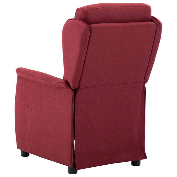vidaXL Sun Lounger Wine Red 66.5 x 94 x 101.5 cm Polyester
