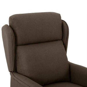 vidaXL Sun Lounger Brown 66.5 x 94 x 101.5 cm Polyester