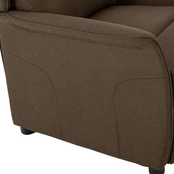 vidaXL Sun Lounger Brown 66.5 x 94 x 101.5 cm Polyester