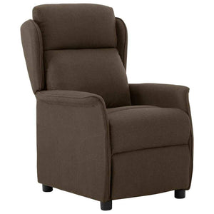 vidaXL Sun Lounger Brown 66.5 x 94 x 101.5 cm Polyester