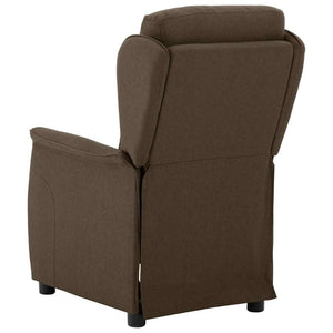 vidaXL Sun Lounger Brown 66.5 x 94 x 101.5 cm Polyester