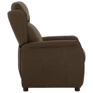 vidaXL Sun Lounger Brown 66.5 x 94 x 101.5 cm Polyester