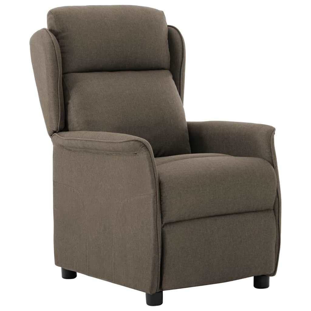 vidaXL Sun Lounger Taupe 66.5 x 94 x 101.5 cm Polyester